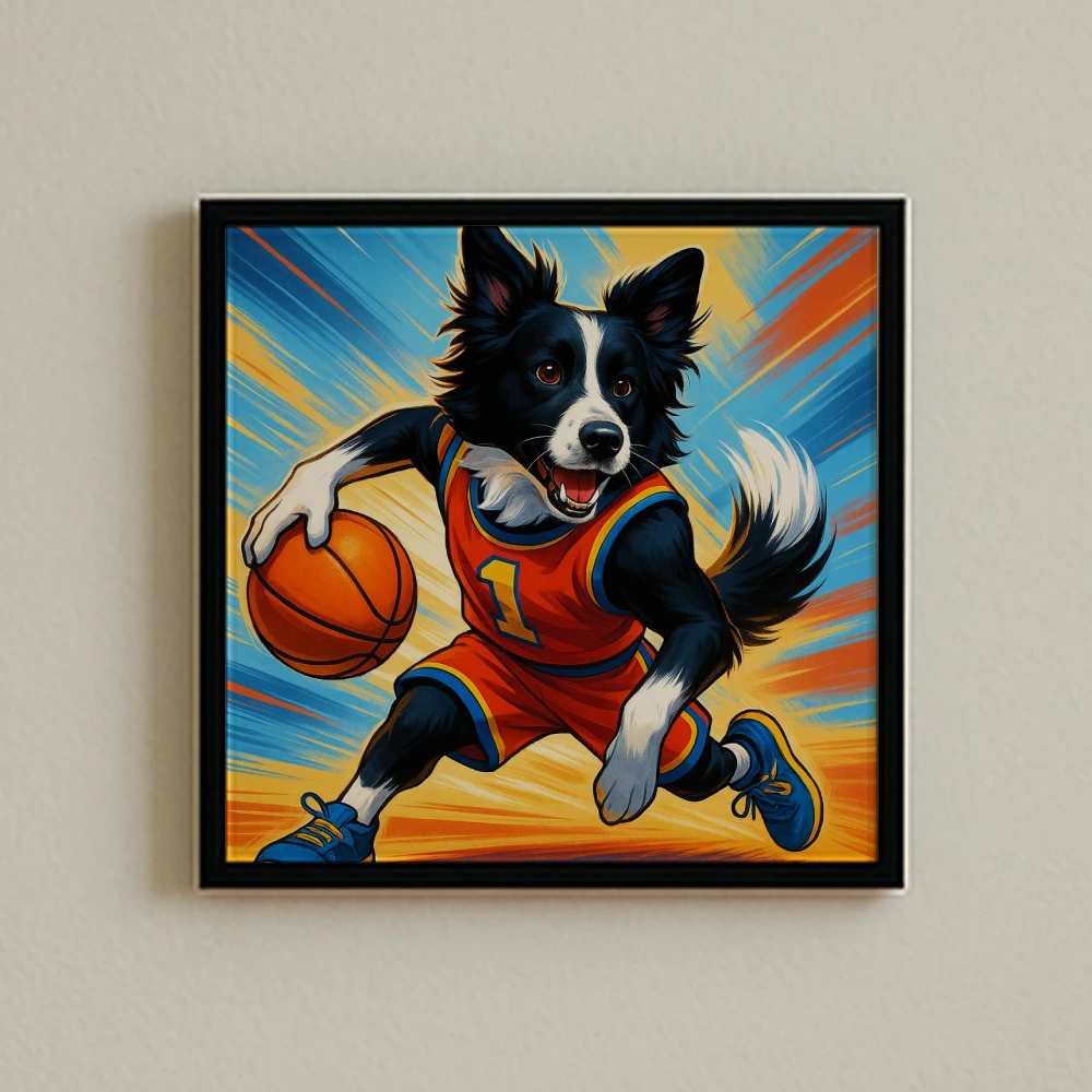 Athlete style pet portrait example